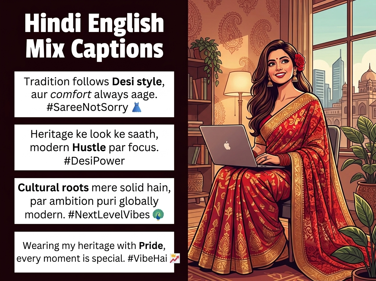 Hindi English Mix Captions