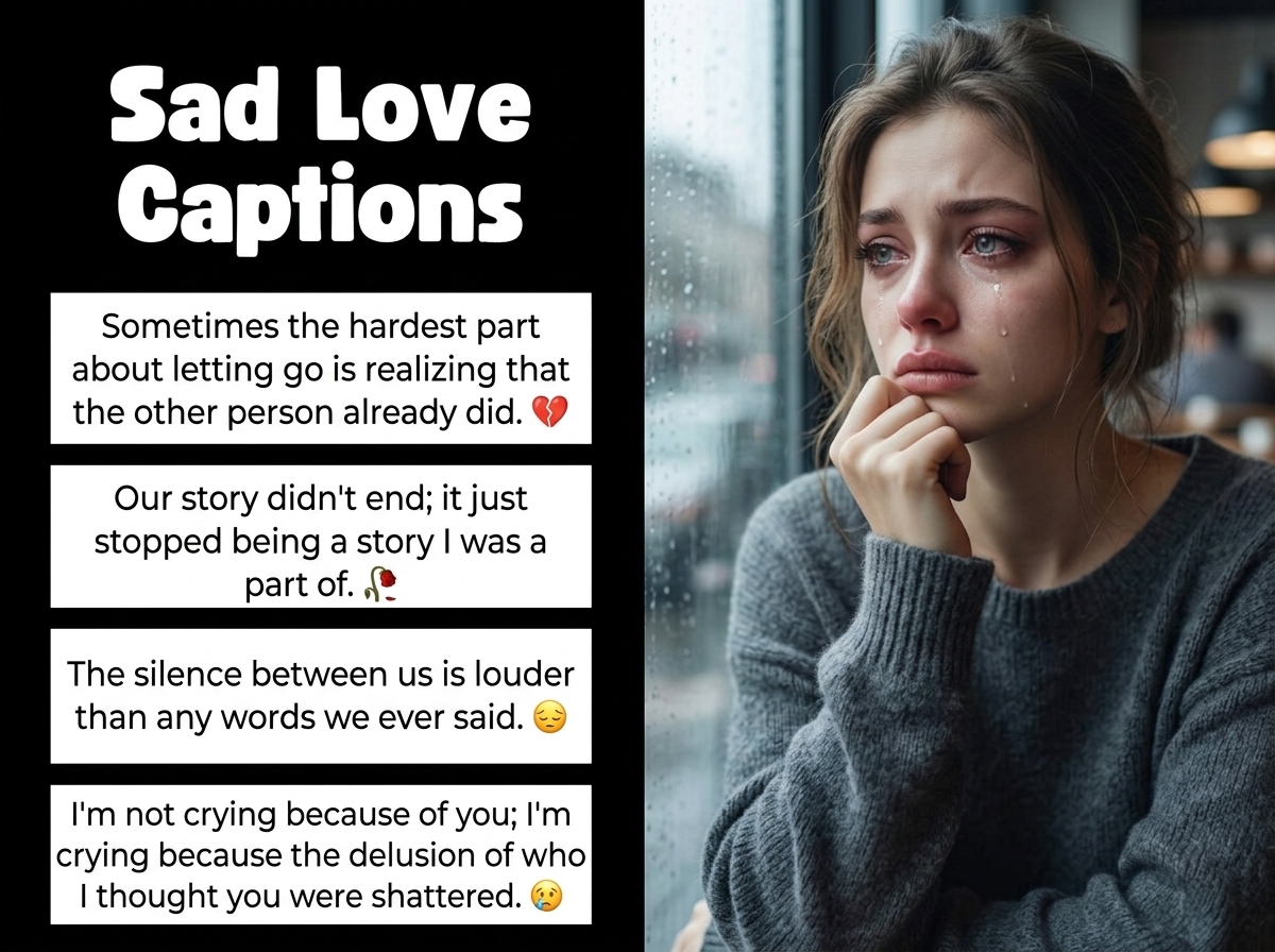Sad Love Captions in English