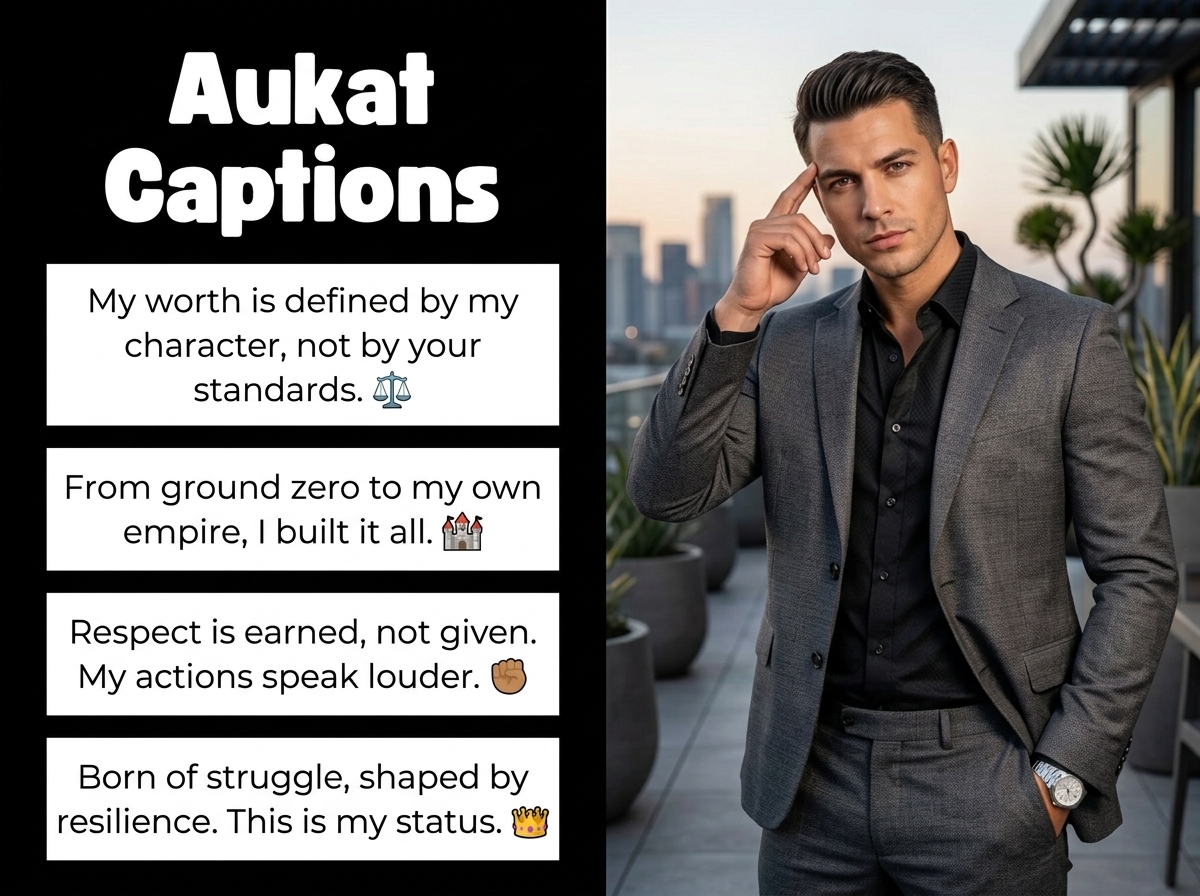 Aukat Captions in English