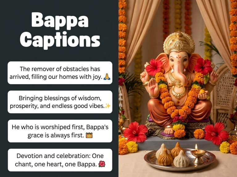 Ganpati Bappa Captions in English