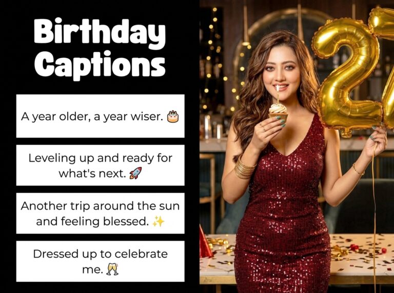 Birthday Captions in English