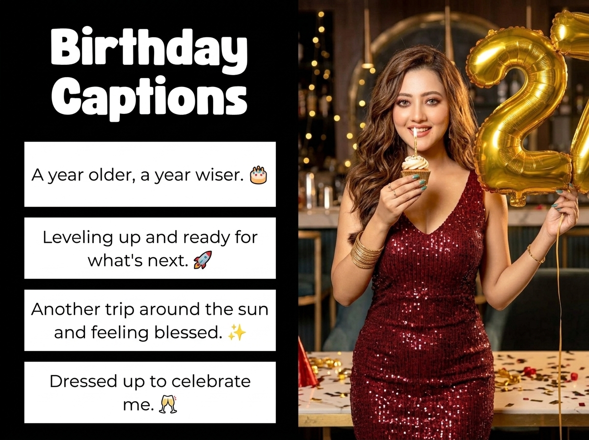 Birthday Captions in English