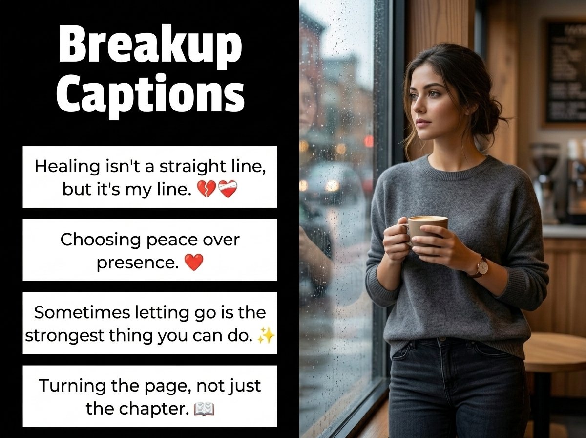 Breakup Captions in English