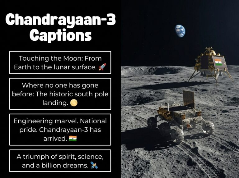 Chandrayaan 3 Captions in English