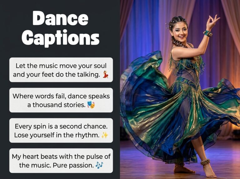 Dance Captions in English