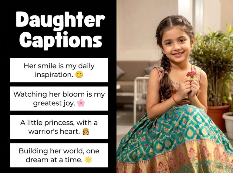 Daughter Captions in English