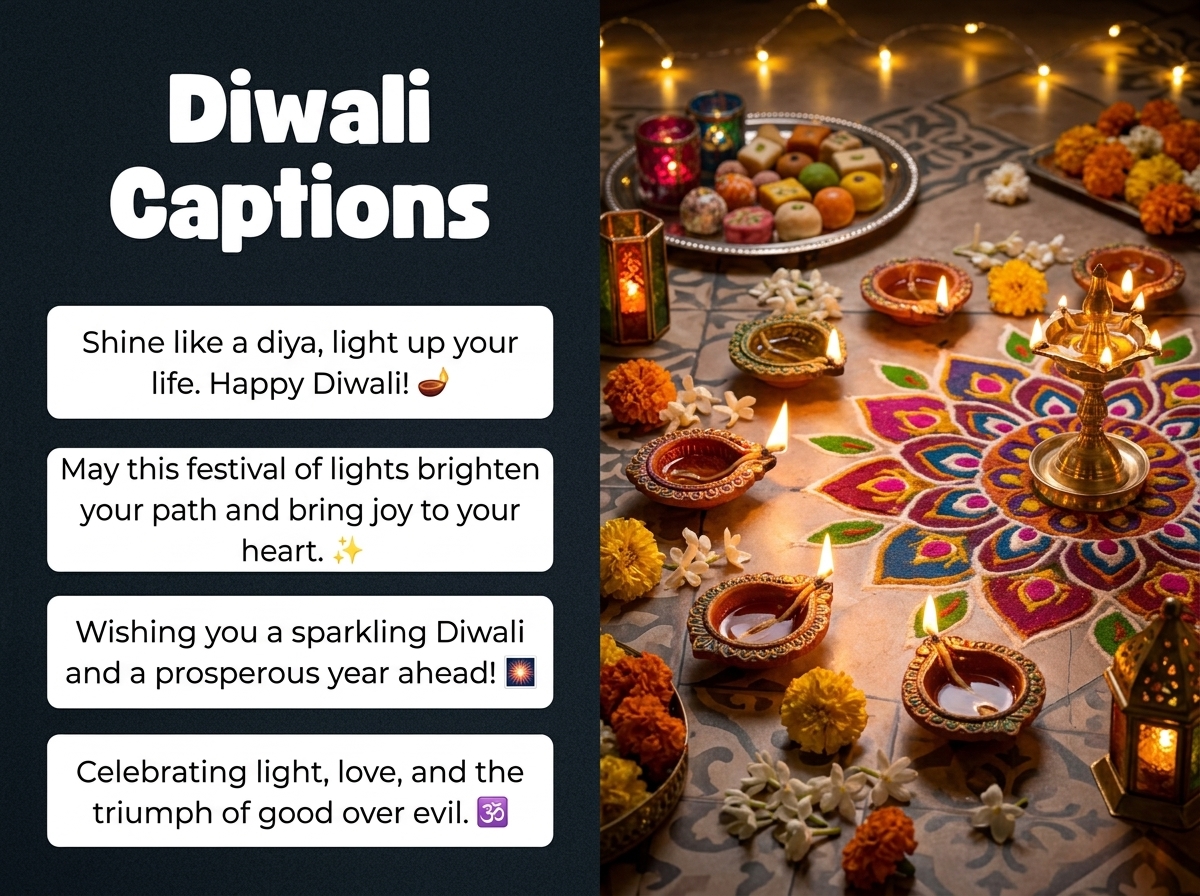 Diwali Captions in English