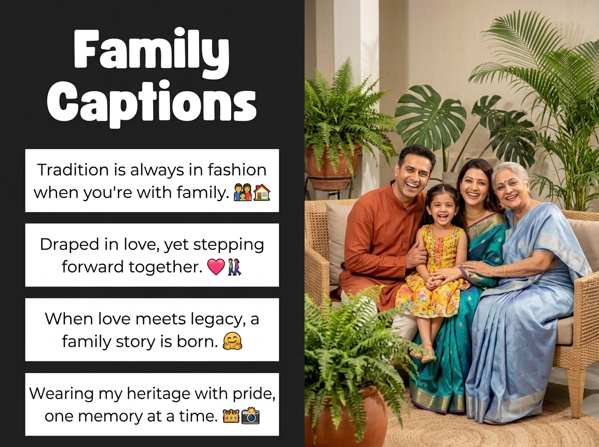 Family Captions in English