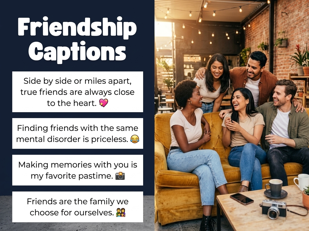 Friendship Captions in English