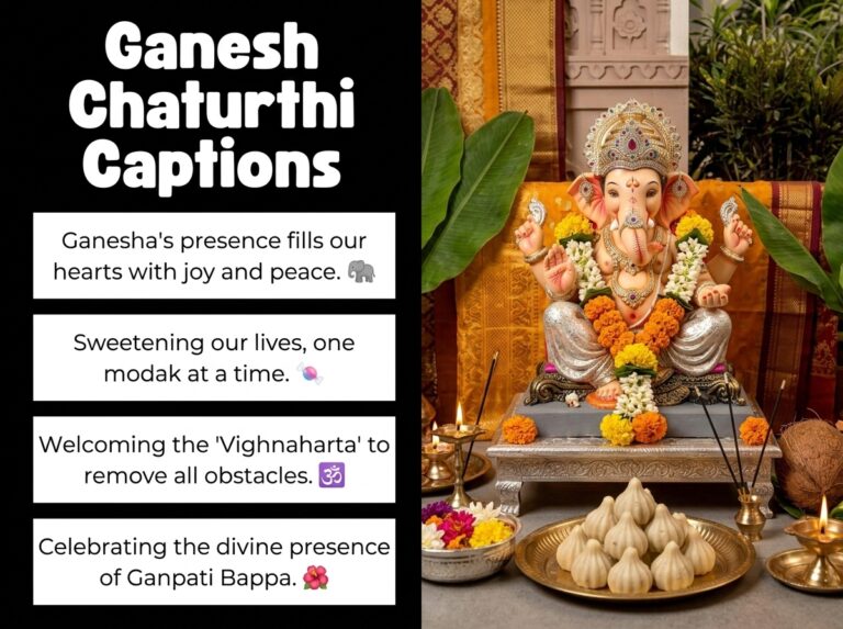 Ganesh Chaturthi Captions in English