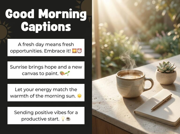 Good Morning Captions in English