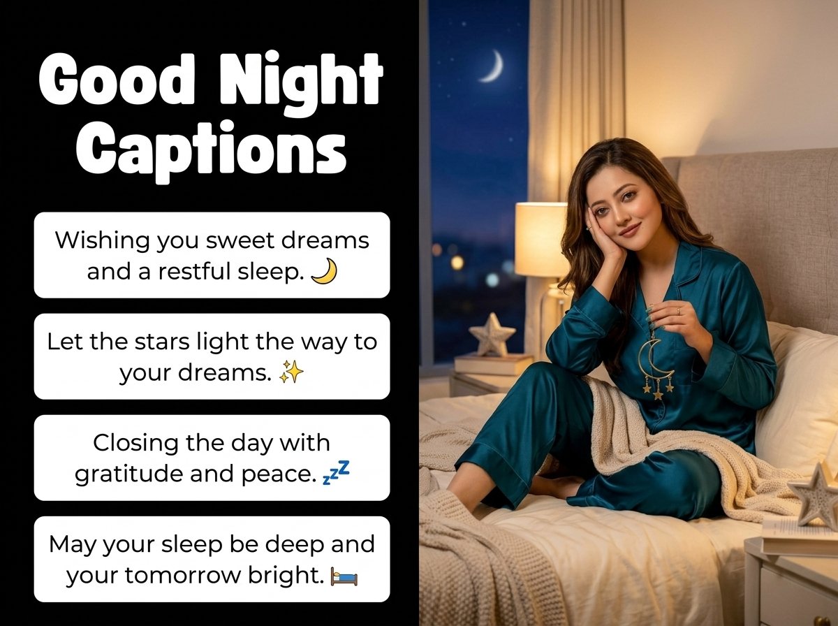 Good Night Captions in English