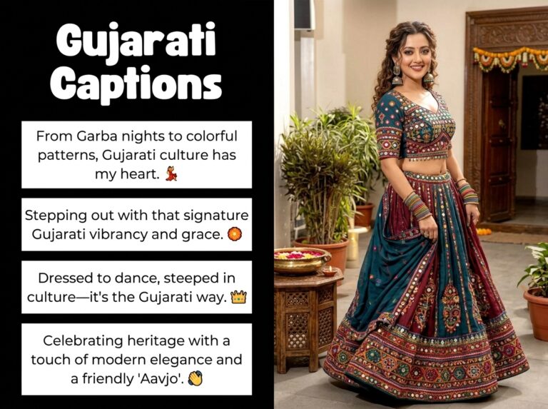 Gujarati Captions in English