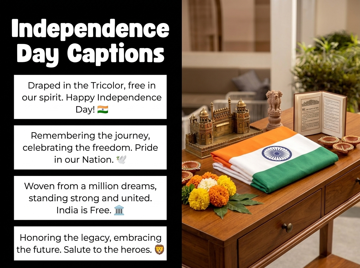 Independence Day Captions in English