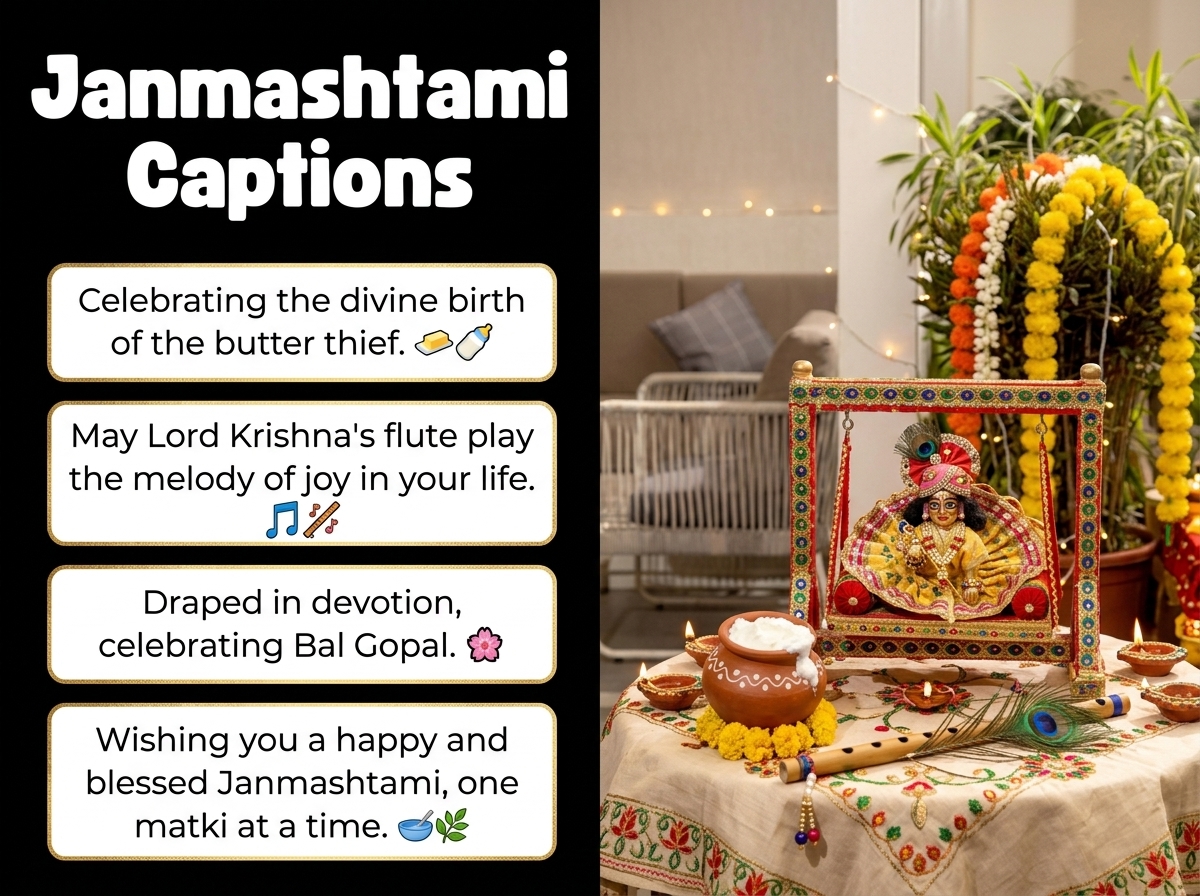 Janmashtami Captions in English