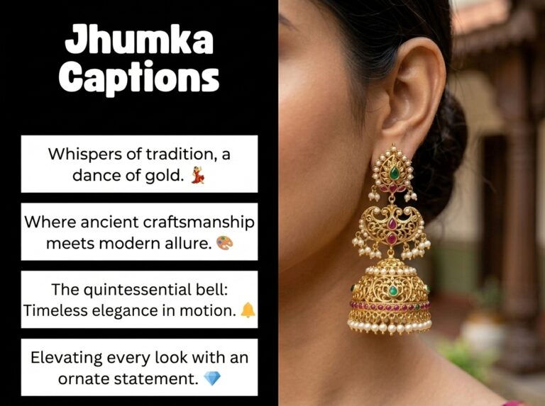 Jhumka Captions in English