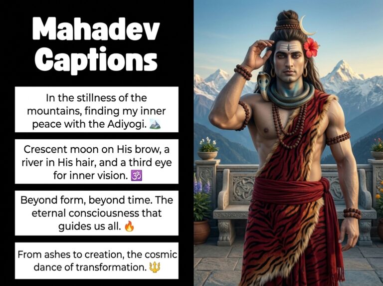 Mahadev Captions in English