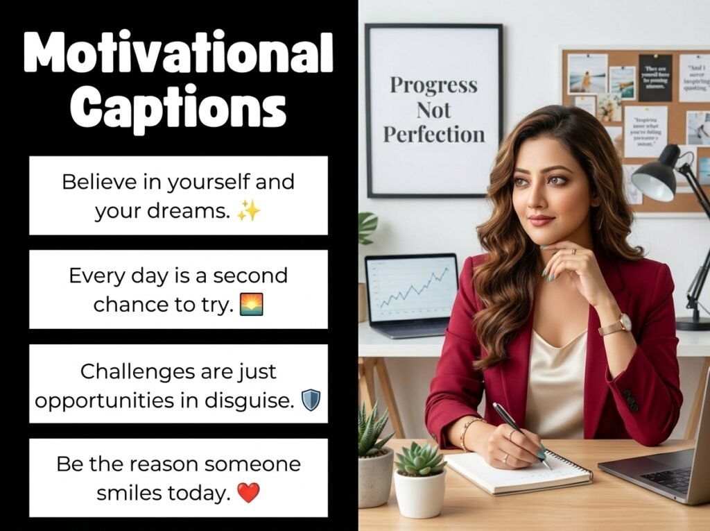 Motivational Captions in English