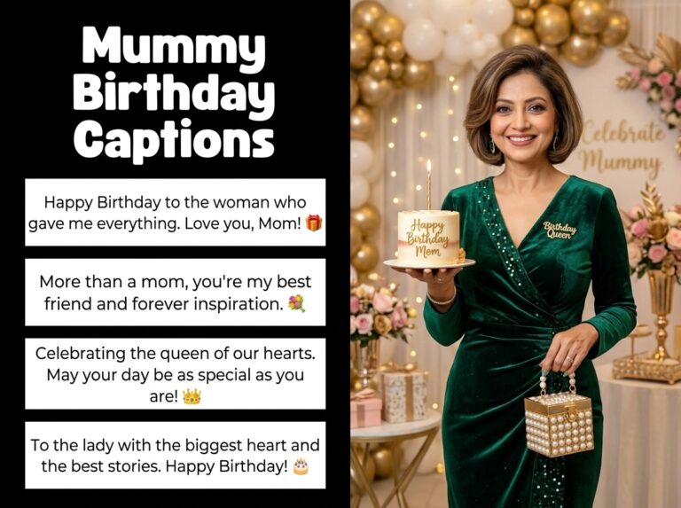 Mummy Birthday Captions in English