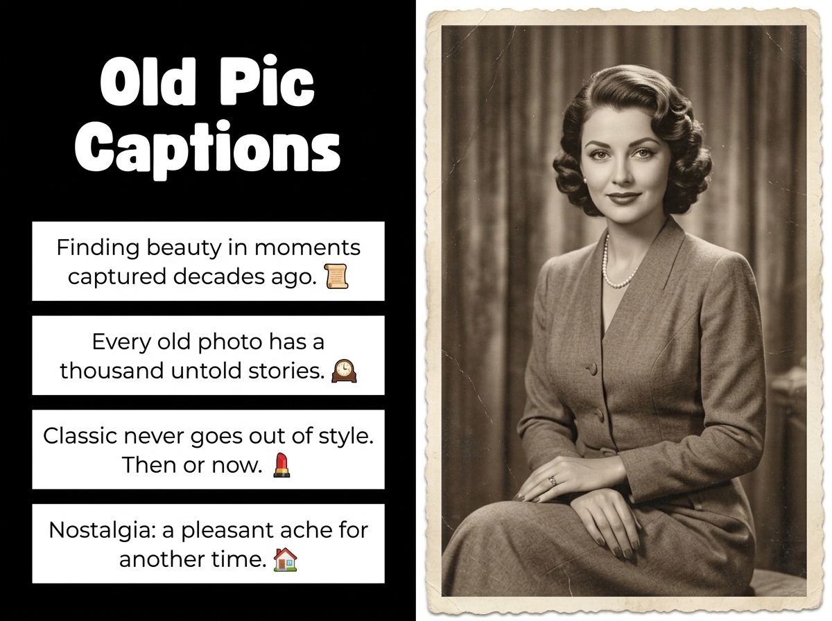 Old Pic Captions in English