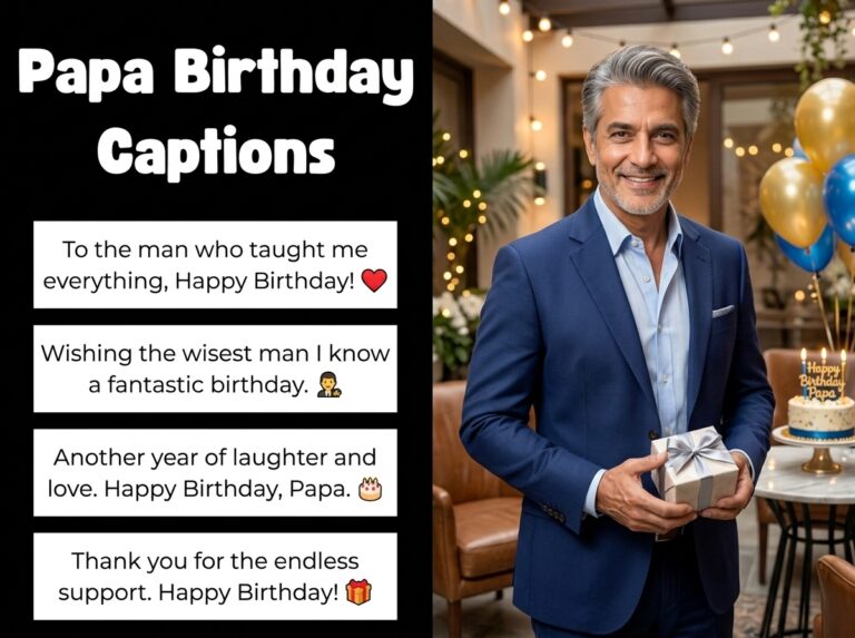 Papa Birthday Captions in English
