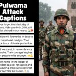 Pulwama Attack Captions in English