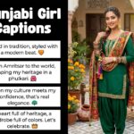 Punjabi Girl Captions in English
