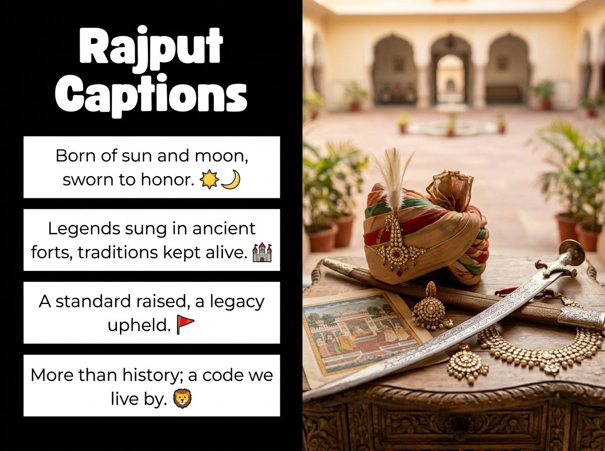 Rajput Captions in English