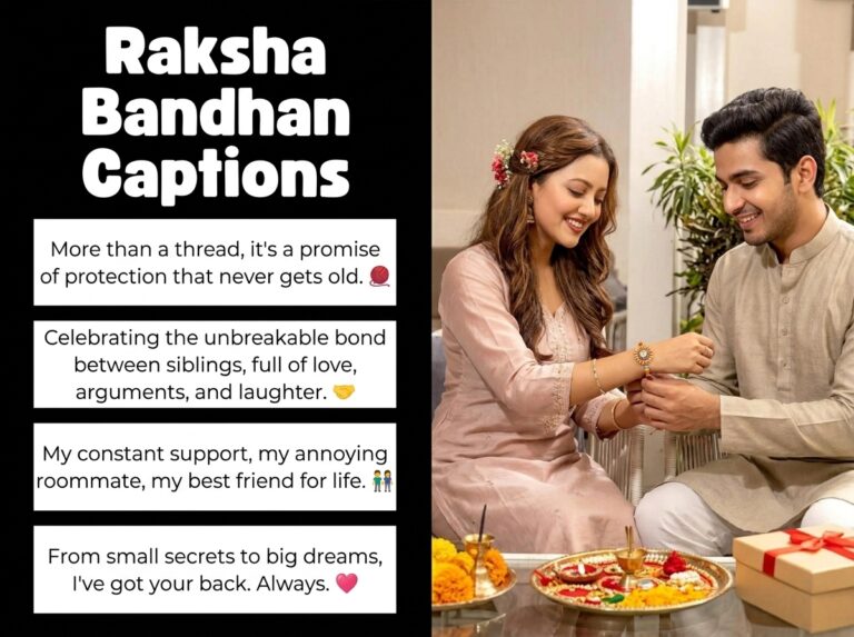 Raksha Bandhan Captions in English