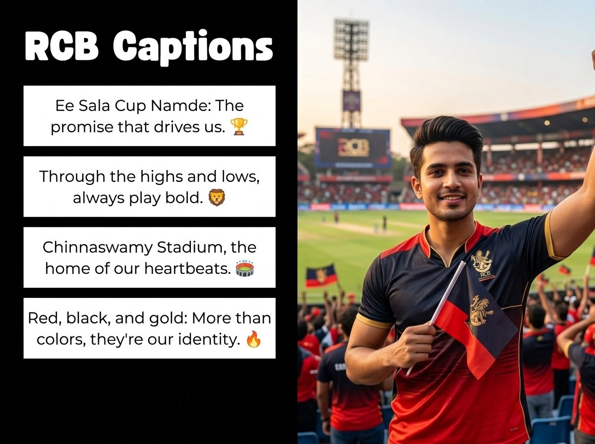 RCB Captions in English