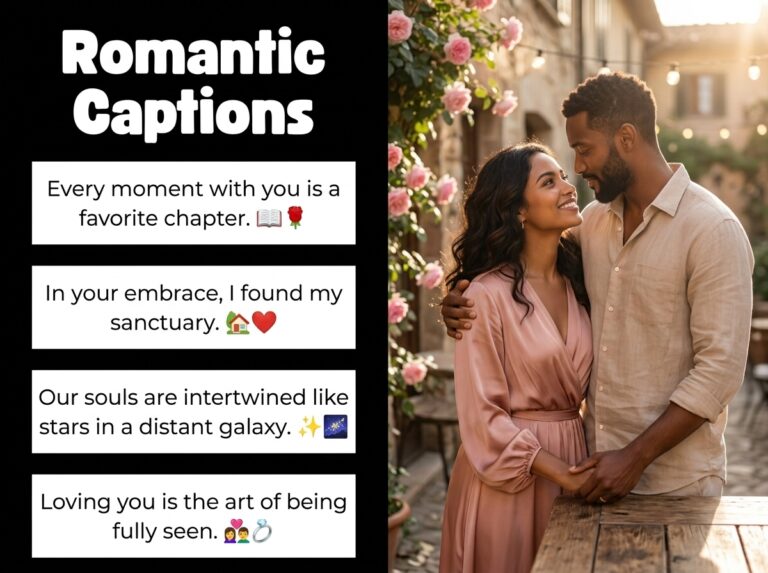 Romantic Captions in English