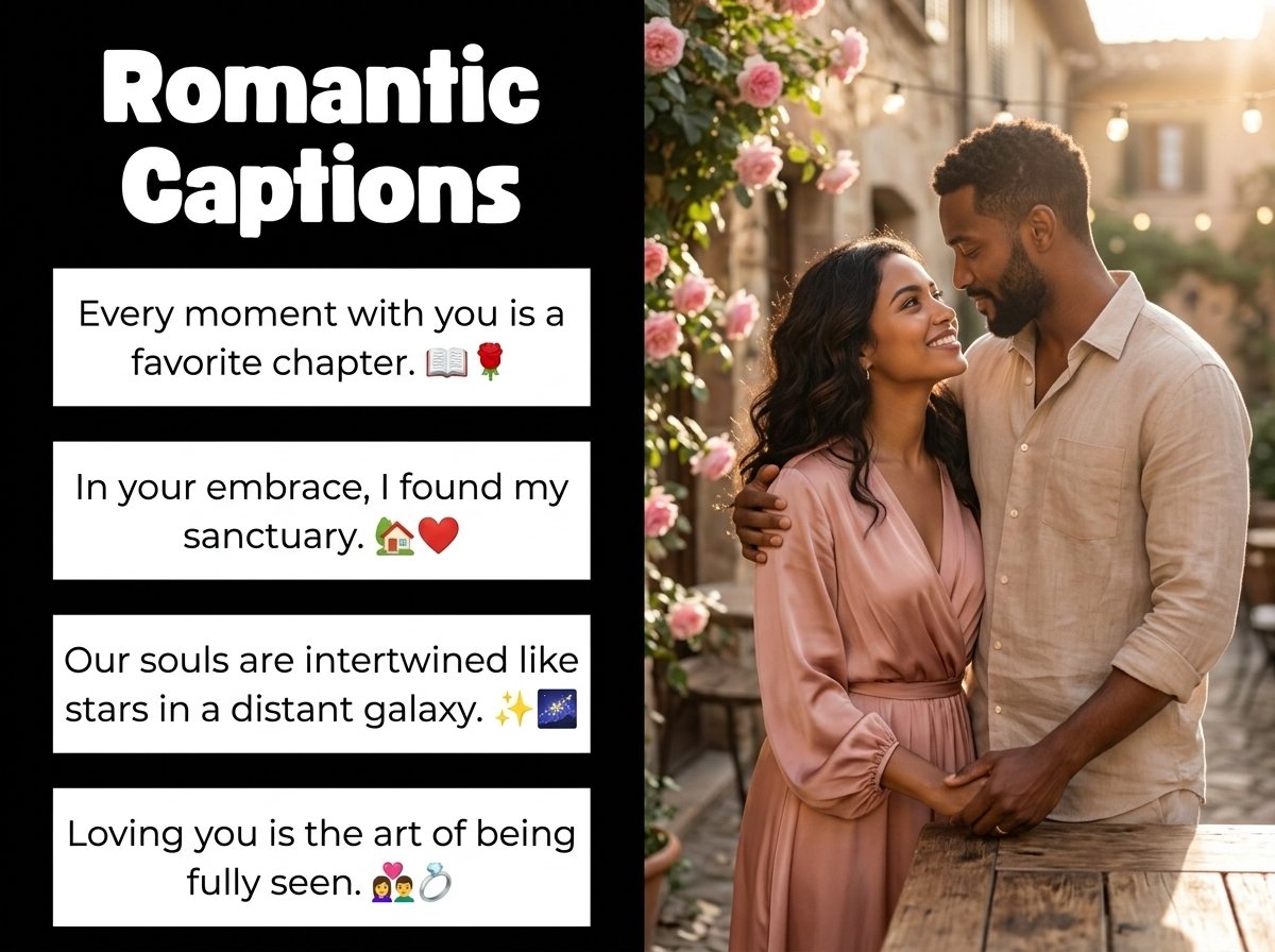 Romantic Captions in English