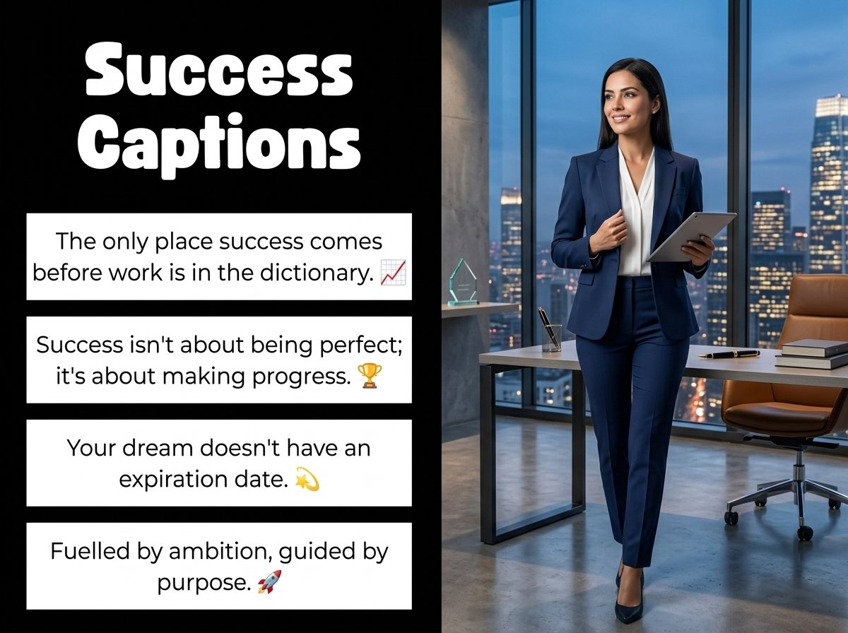 Success Captions in English