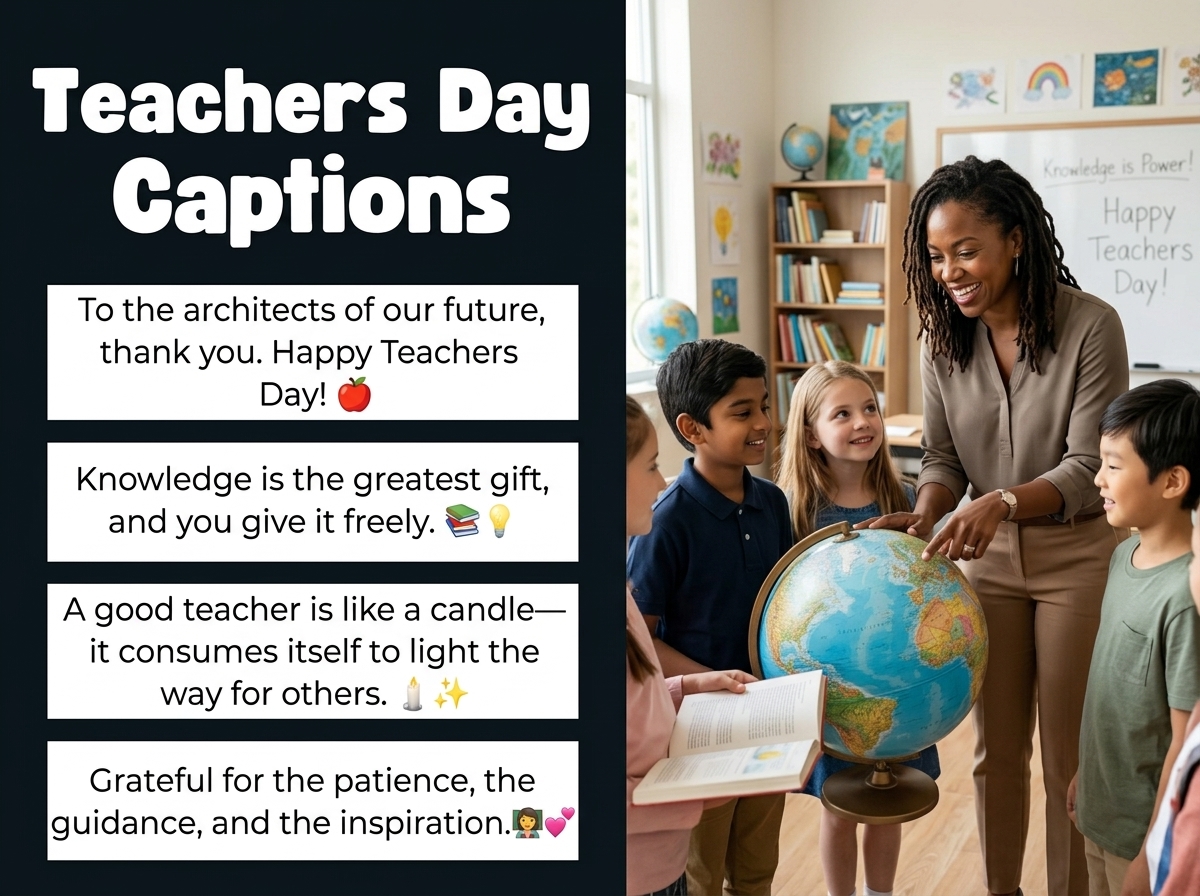 Teachers Day Captions in English
