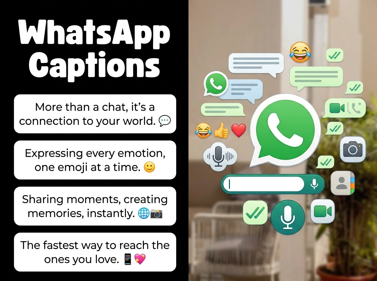 WhatsApp Captions in English