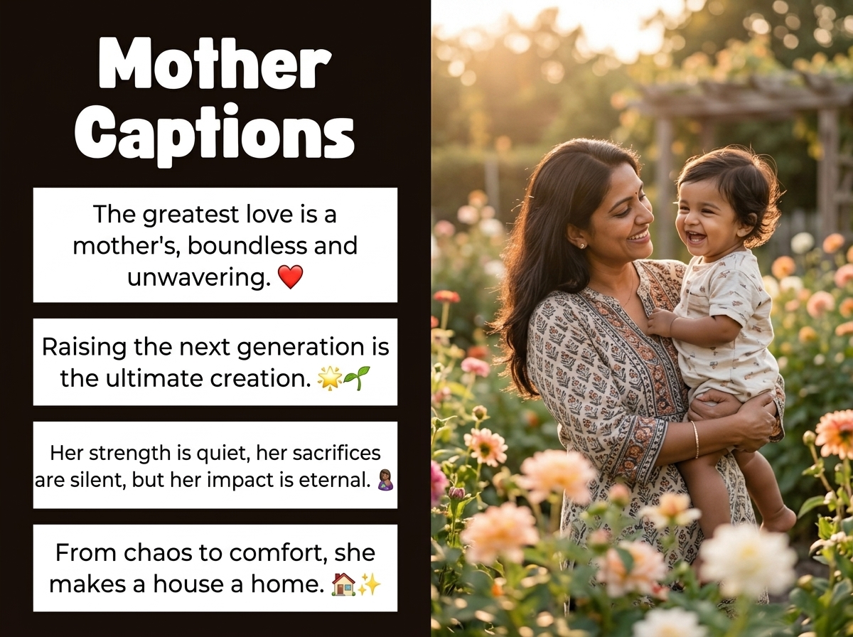 Mother Captions in English